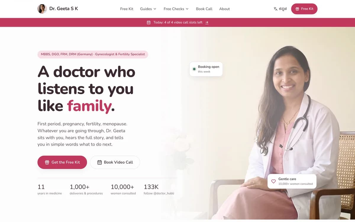 Doctor Hubli website