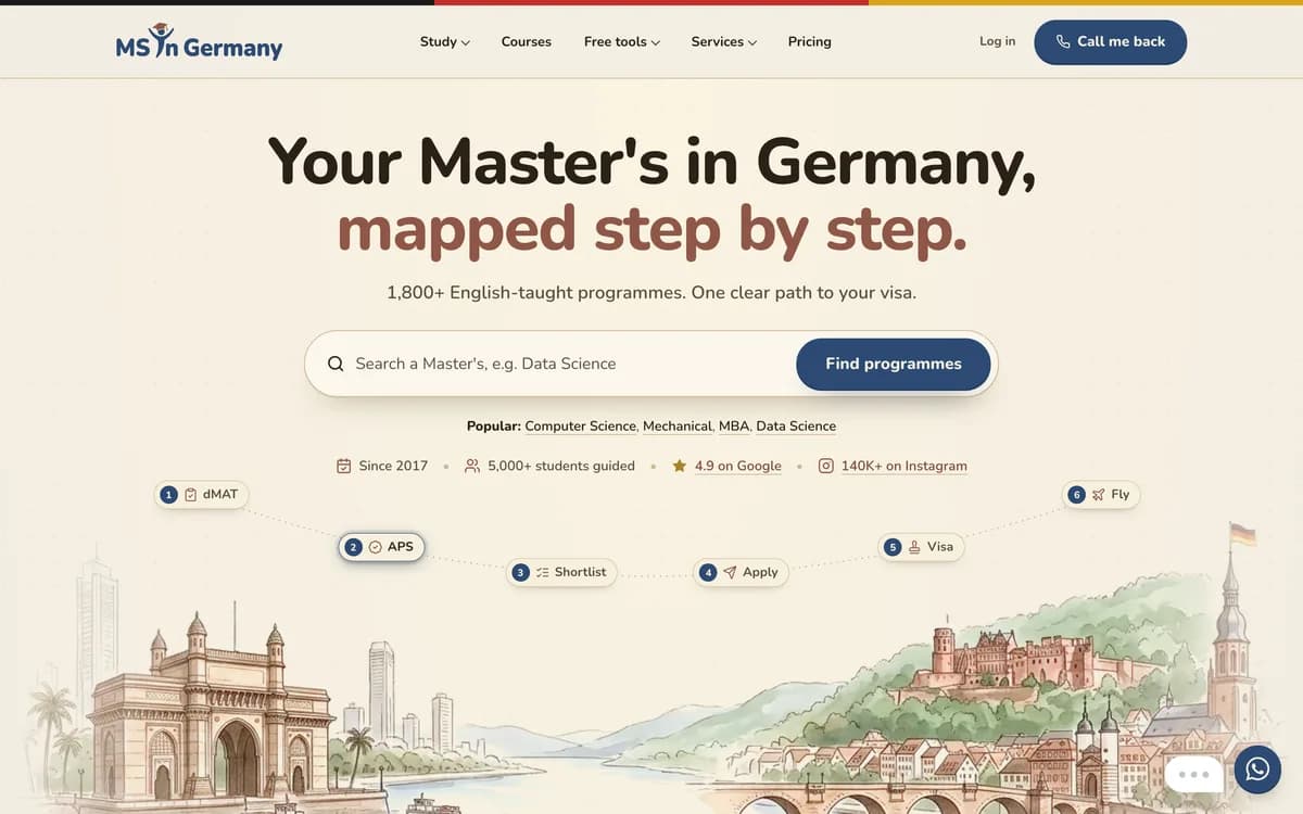 MS in Germany website