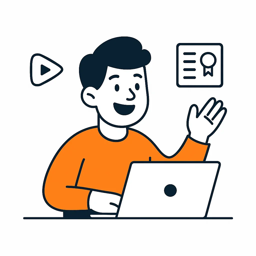 Online Course Platforms illustration